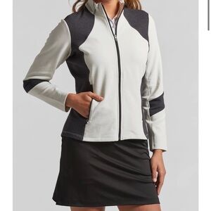 Ladies Reid long sleeve full zip is a soft, mid-weight Ottoman rib jacket